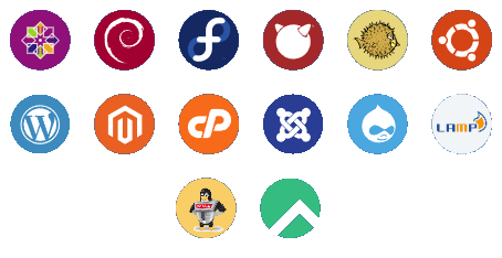 group of icons